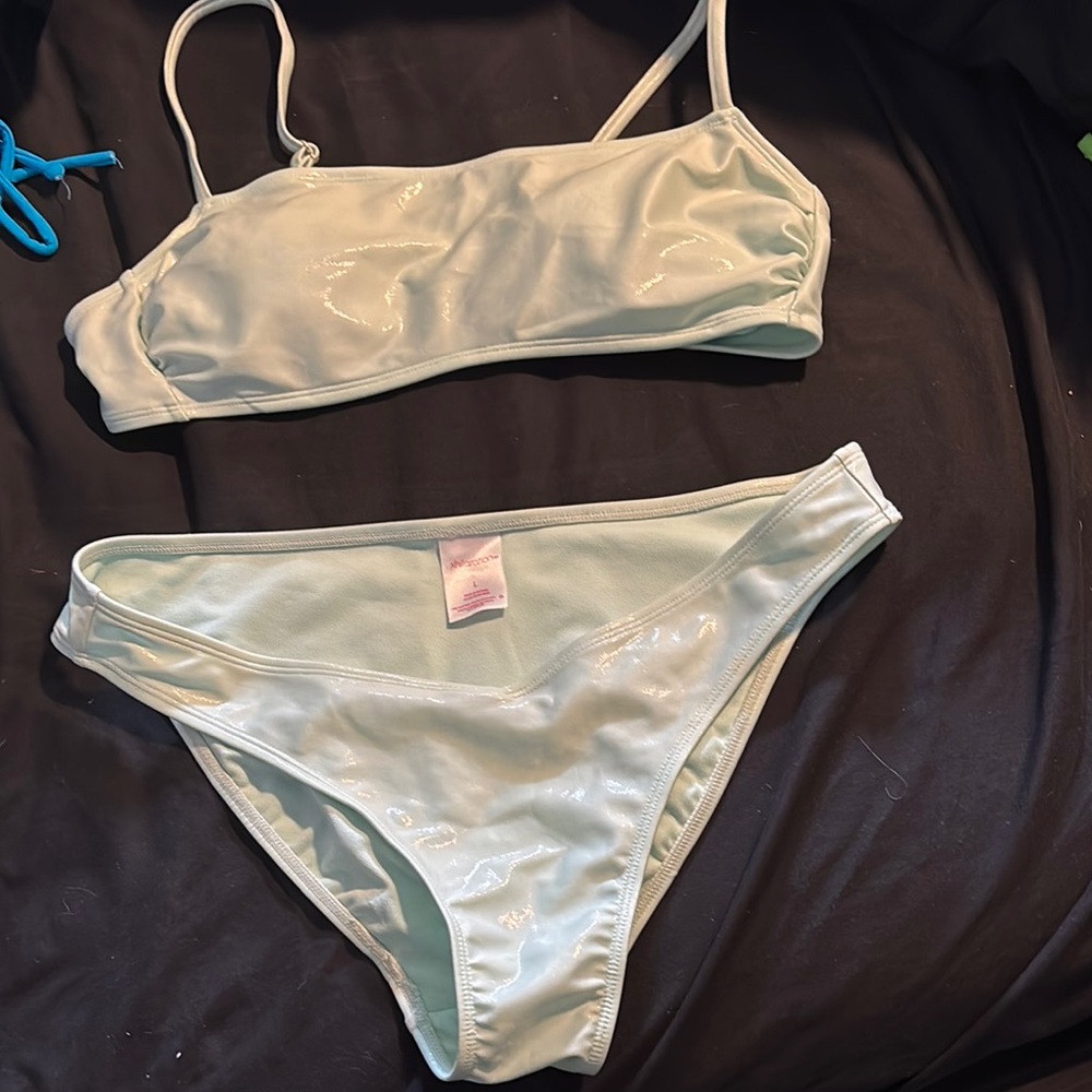 Women's Light Green Bikini Set
